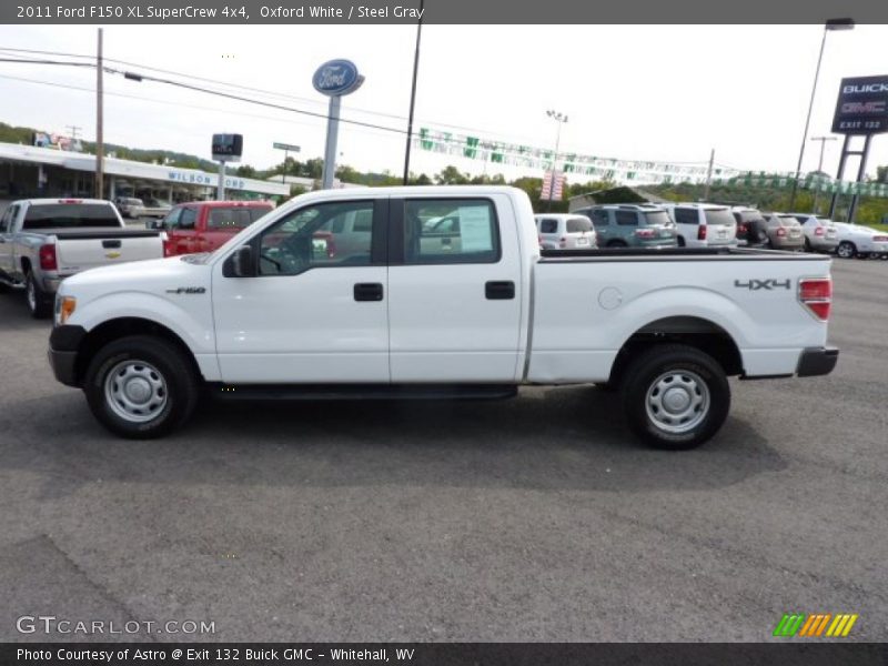 Oxford White / Steel Gray 2011 Ford F150 XL SuperCrew 4x4