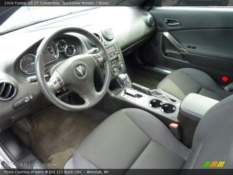 Ebony Interior - 2009 G6 GT Convertible 