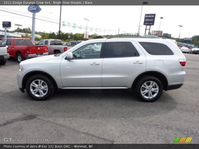 Bright Silver Metallic / Black 2011 Dodge Durango Crew 4x4