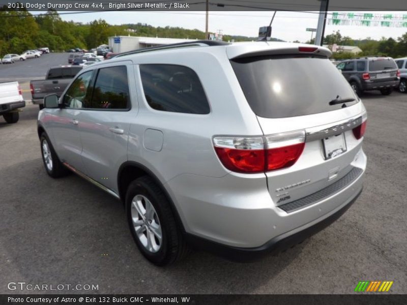 Bright Silver Metallic / Black 2011 Dodge Durango Crew 4x4