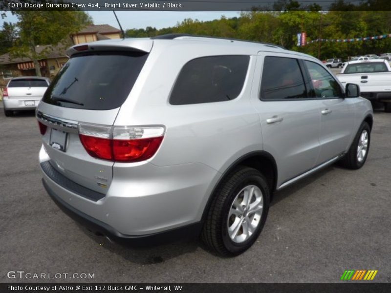 Bright Silver Metallic / Black 2011 Dodge Durango Crew 4x4