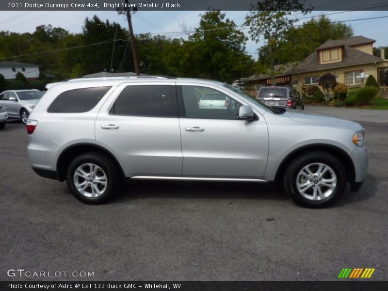 Bright Silver Metallic / Black 2011 Dodge Durango Crew 4x4