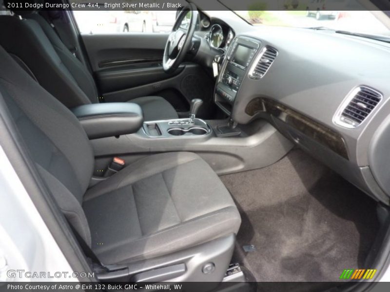 Bright Silver Metallic / Black 2011 Dodge Durango Crew 4x4