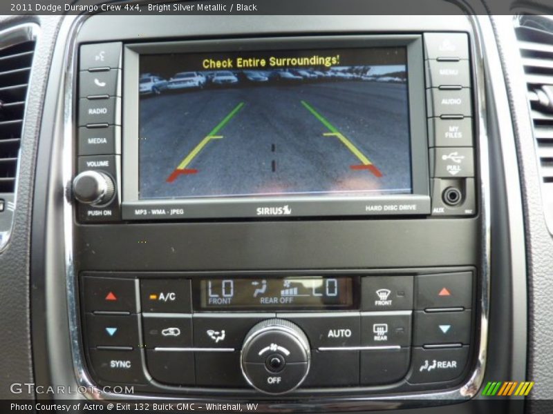 Bright Silver Metallic / Black 2011 Dodge Durango Crew 4x4