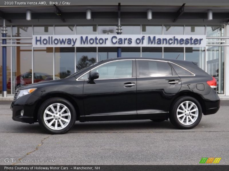 Black / Gray 2010 Toyota Venza AWD