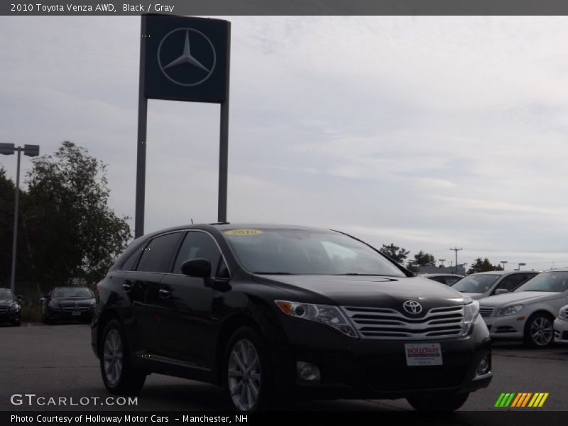Black / Gray 2010 Toyota Venza AWD