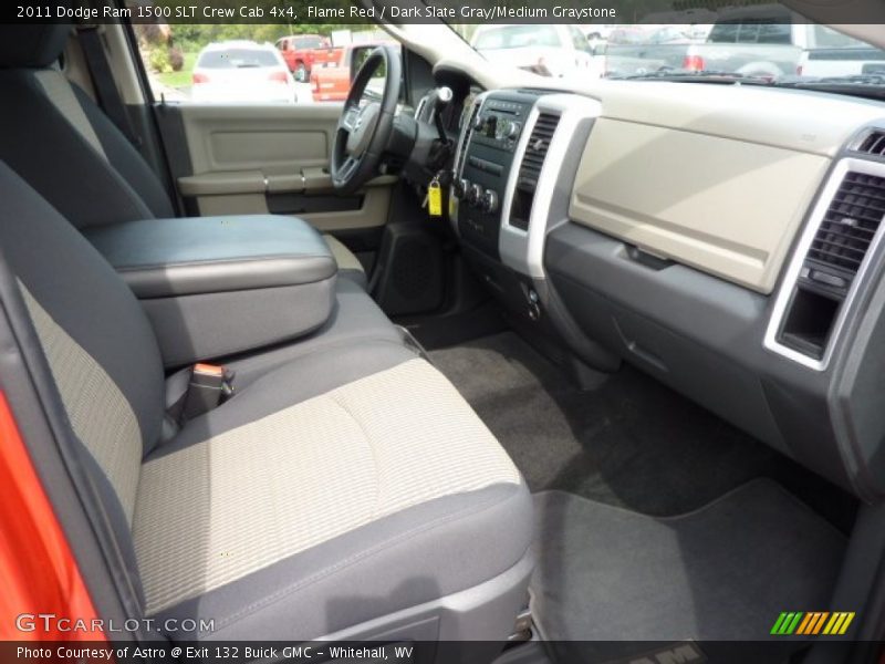Flame Red / Dark Slate Gray/Medium Graystone 2011 Dodge Ram 1500 SLT Crew Cab 4x4