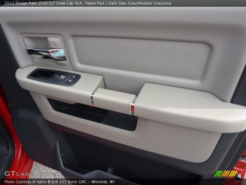 Flame Red / Dark Slate Gray/Medium Graystone 2011 Dodge Ram 1500 SLT Crew Cab 4x4