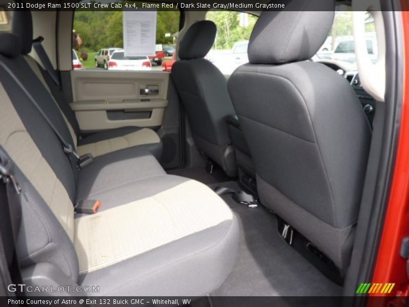 Flame Red / Dark Slate Gray/Medium Graystone 2011 Dodge Ram 1500 SLT Crew Cab 4x4