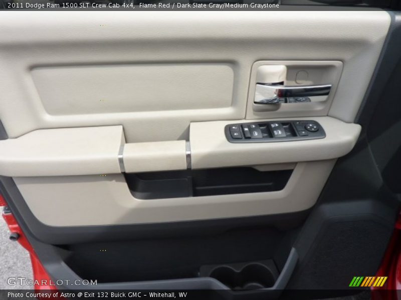 Flame Red / Dark Slate Gray/Medium Graystone 2011 Dodge Ram 1500 SLT Crew Cab 4x4