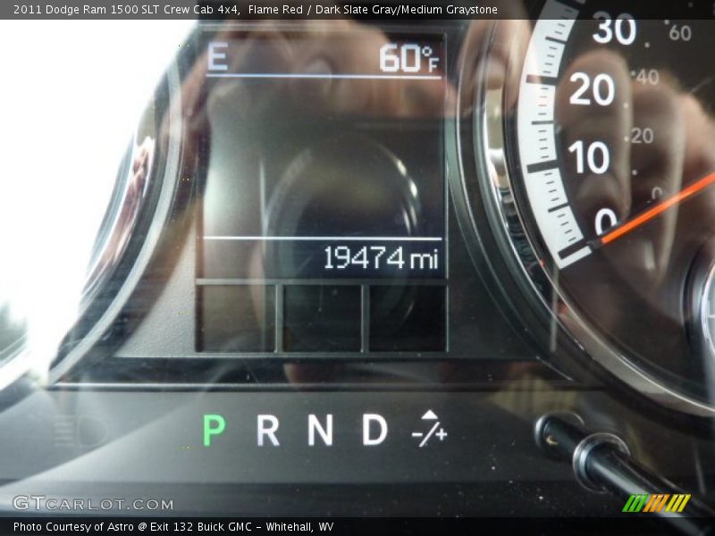 Flame Red / Dark Slate Gray/Medium Graystone 2011 Dodge Ram 1500 SLT Crew Cab 4x4