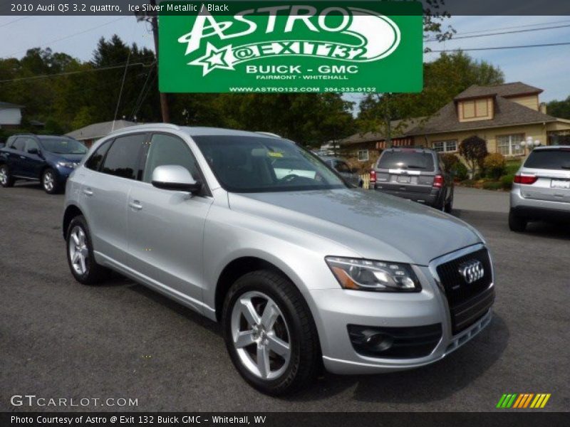 Ice Silver Metallic / Black 2010 Audi Q5 3.2 quattro