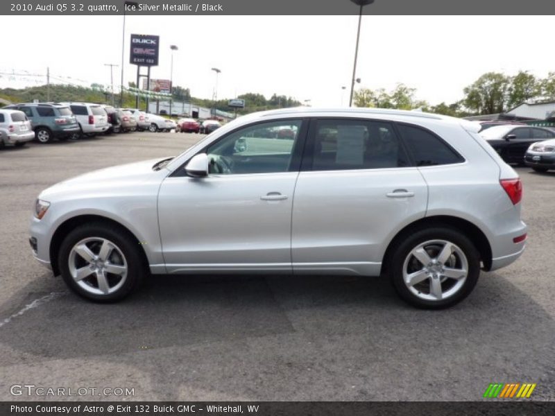 Ice Silver Metallic / Black 2010 Audi Q5 3.2 quattro