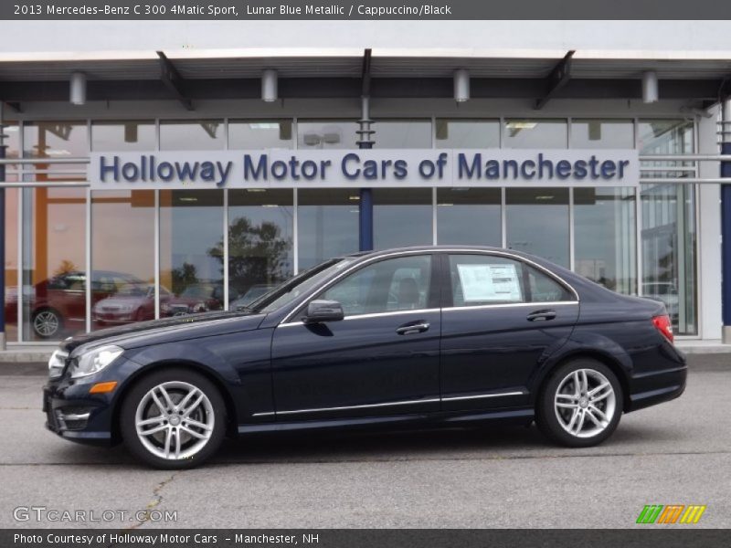 Lunar Blue Metallic / Cappuccino/Black 2013 Mercedes-Benz C 300 4Matic Sport