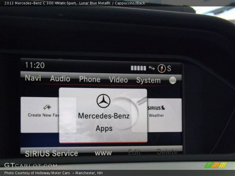 Lunar Blue Metallic / Cappuccino/Black 2013 Mercedes-Benz C 300 4Matic Sport