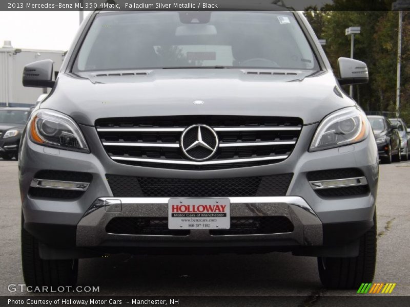 Palladium Silver Metallic / Black 2013 Mercedes-Benz ML 350 4Matic