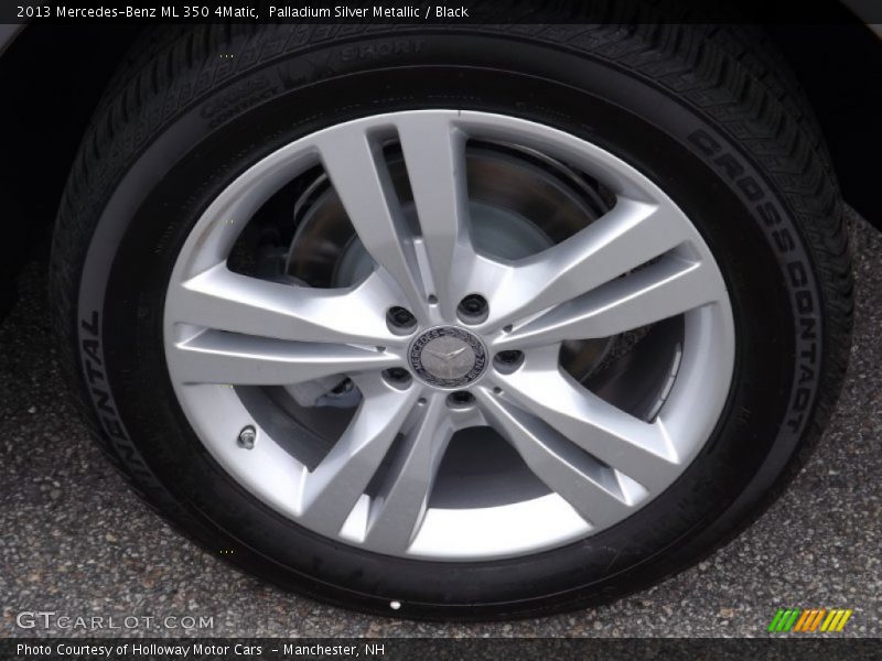 Palladium Silver Metallic / Black 2013 Mercedes-Benz ML 350 4Matic
