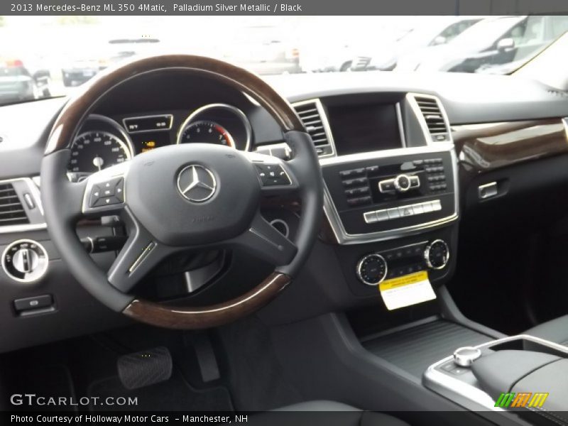 Palladium Silver Metallic / Black 2013 Mercedes-Benz ML 350 4Matic