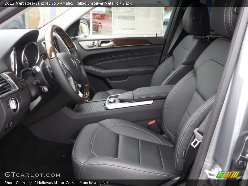 Palladium Silver Metallic / Black 2013 Mercedes-Benz ML 350 4Matic