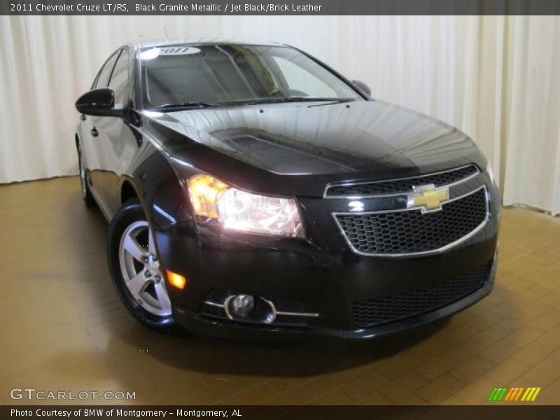 Black Granite Metallic / Jet Black/Brick Leather 2011 Chevrolet Cruze LT/RS