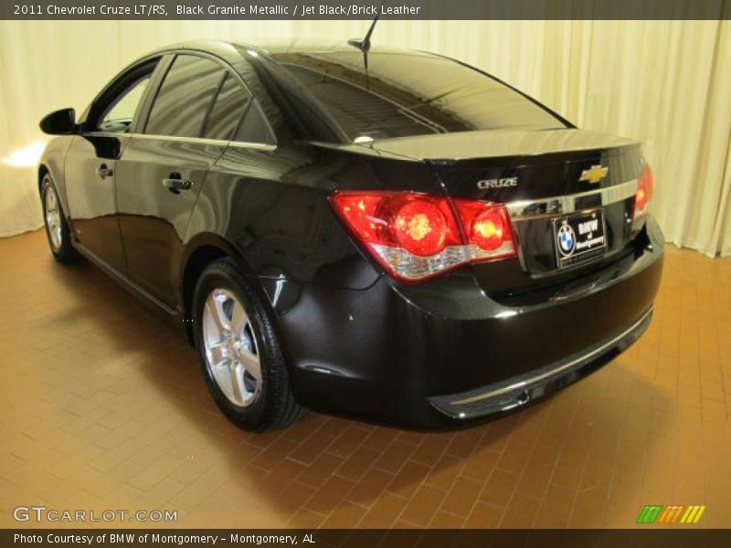 Black Granite Metallic / Jet Black/Brick Leather 2011 Chevrolet Cruze LT/RS