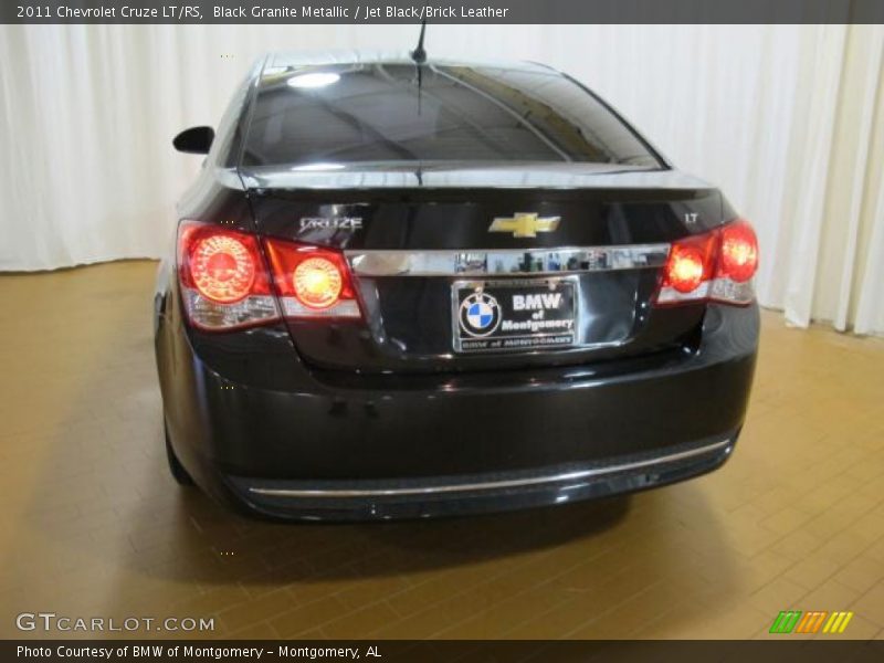 Black Granite Metallic / Jet Black/Brick Leather 2011 Chevrolet Cruze LT/RS