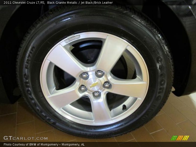 Black Granite Metallic / Jet Black/Brick Leather 2011 Chevrolet Cruze LT/RS