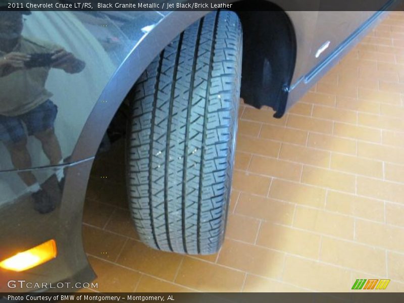 Black Granite Metallic / Jet Black/Brick Leather 2011 Chevrolet Cruze LT/RS