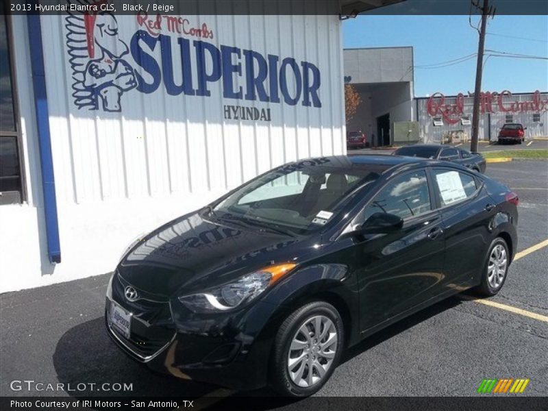 Black / Beige 2013 Hyundai Elantra GLS