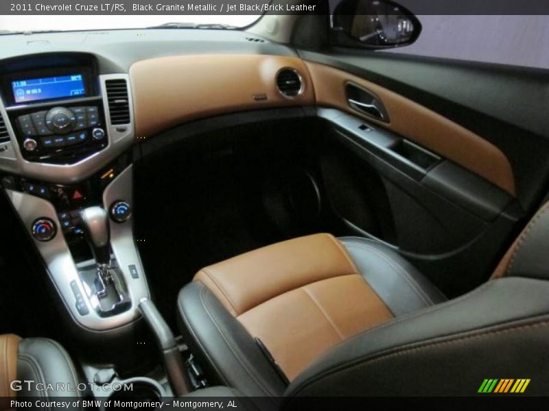 Black Granite Metallic / Jet Black/Brick Leather 2011 Chevrolet Cruze LT/RS