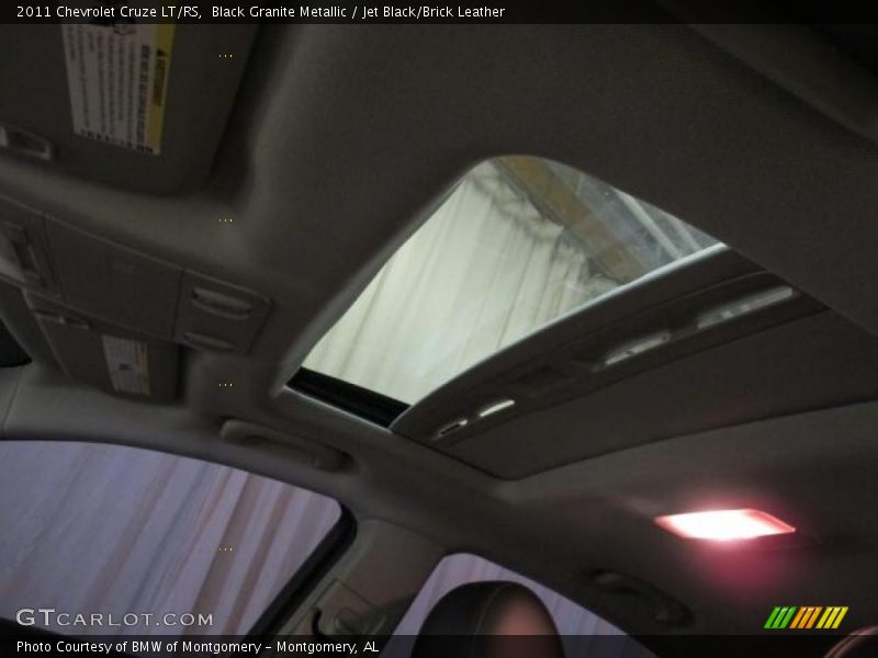 Black Granite Metallic / Jet Black/Brick Leather 2011 Chevrolet Cruze LT/RS