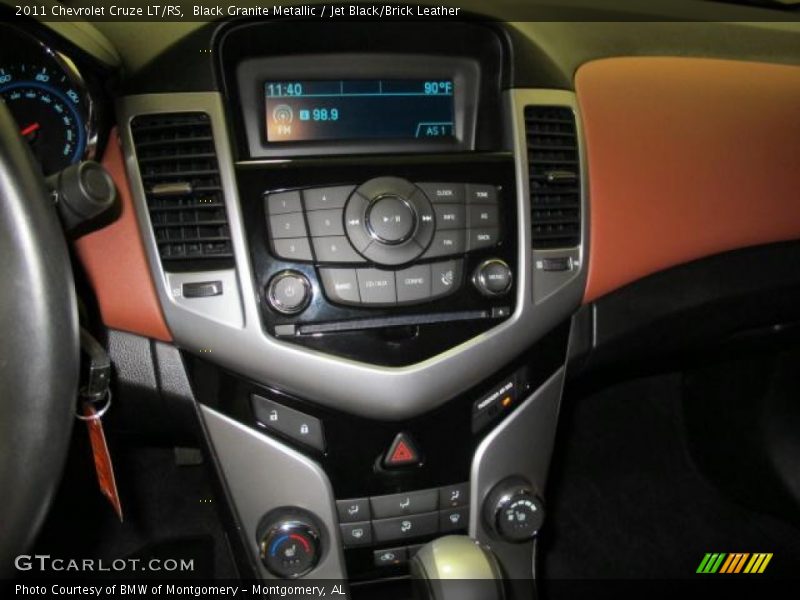 Black Granite Metallic / Jet Black/Brick Leather 2011 Chevrolet Cruze LT/RS