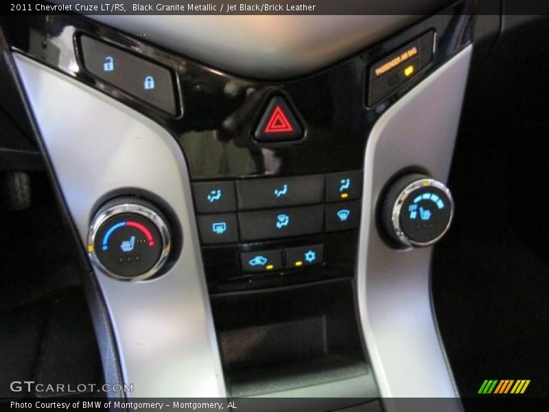 Black Granite Metallic / Jet Black/Brick Leather 2011 Chevrolet Cruze LT/RS