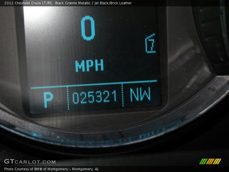 Black Granite Metallic / Jet Black/Brick Leather 2011 Chevrolet Cruze LT/RS