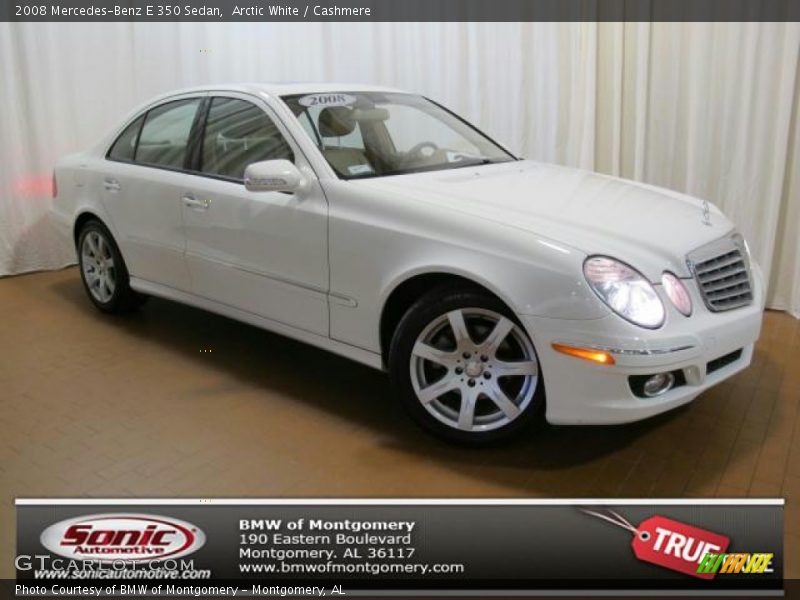 Arctic White / Cashmere 2008 Mercedes-Benz E 350 Sedan