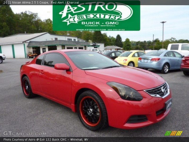 Red Alert / Charcoal 2011 Nissan Altima 2.5 S Coupe