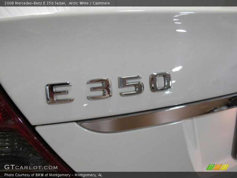 Arctic White / Cashmere 2008 Mercedes-Benz E 350 Sedan