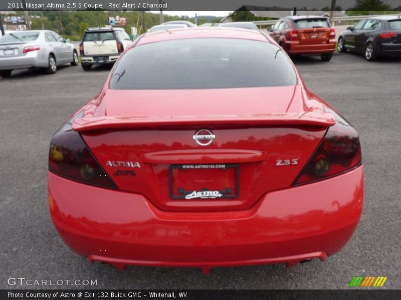 Red Alert / Charcoal 2011 Nissan Altima 2.5 S Coupe