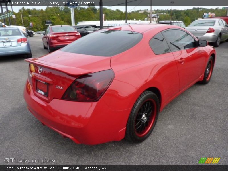 Red Alert / Charcoal 2011 Nissan Altima 2.5 S Coupe