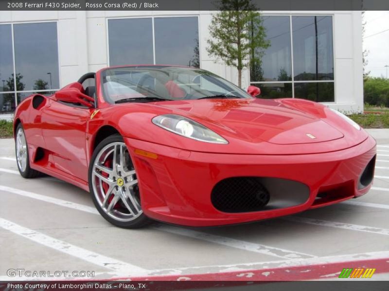 Rosso Corsa (Red) / Black 2008 Ferrari F430 Spider