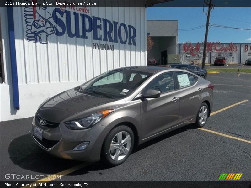 Desert Bronze / Beige 2013 Hyundai Elantra GLS