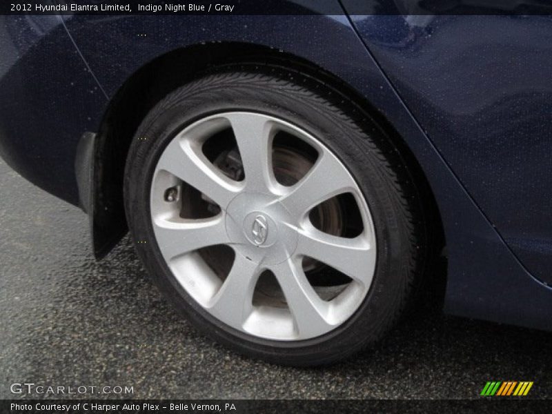 Indigo Night Blue / Gray 2012 Hyundai Elantra Limited