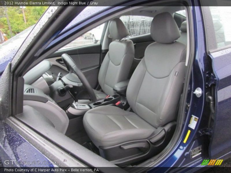 Indigo Night Blue / Gray 2012 Hyundai Elantra Limited