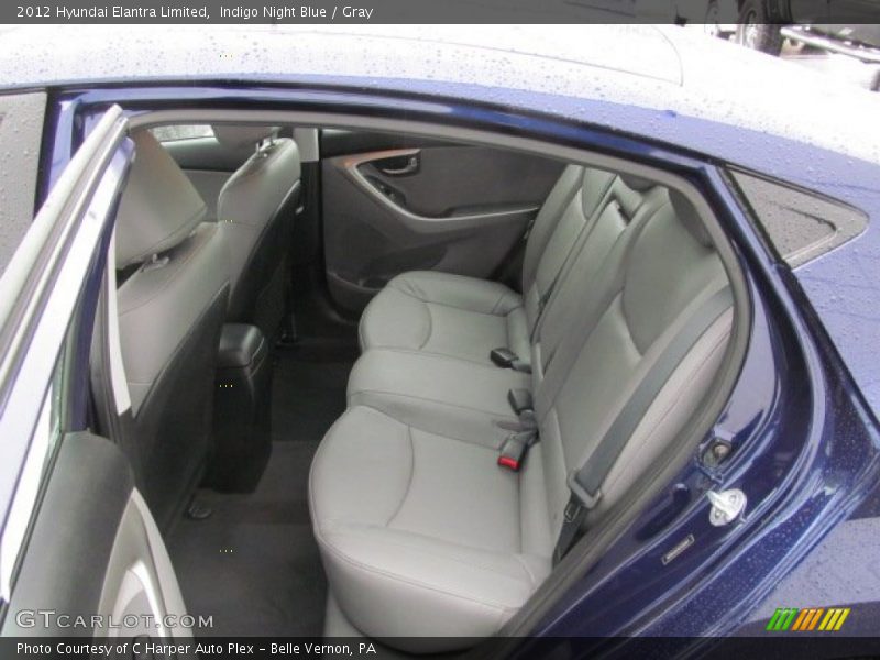 Indigo Night Blue / Gray 2012 Hyundai Elantra Limited