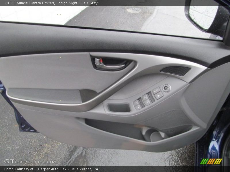 Indigo Night Blue / Gray 2012 Hyundai Elantra Limited
