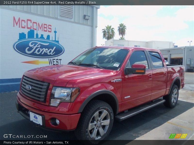 Red Candy Metallic / Black 2012 Ford F150 FX4 SuperCrew 4x4