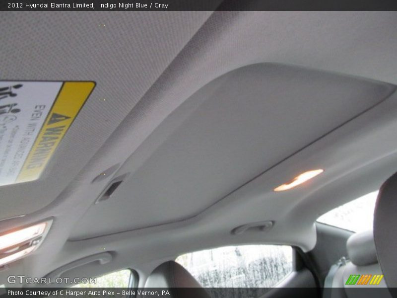 Indigo Night Blue / Gray 2012 Hyundai Elantra Limited