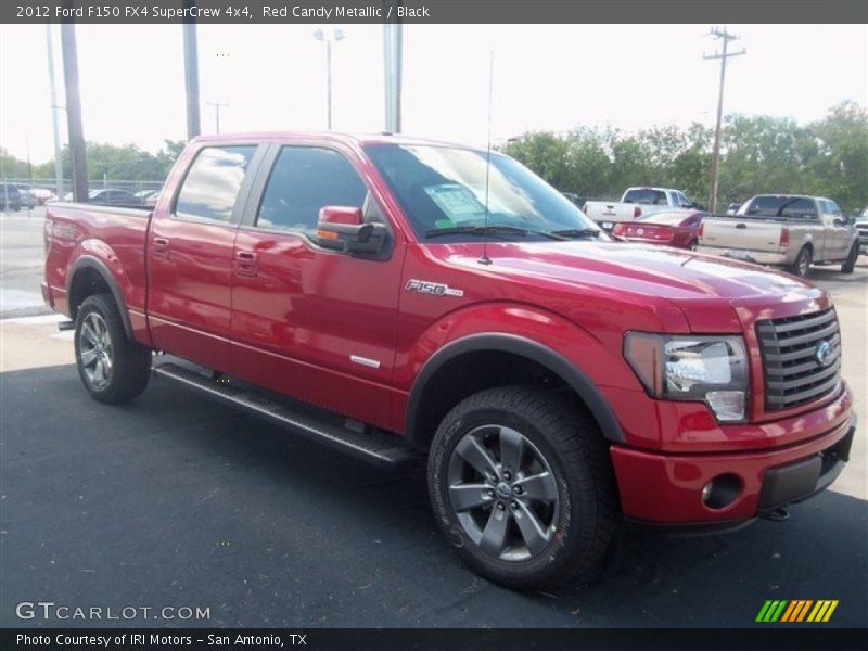 Red Candy Metallic / Black 2012 Ford F150 FX4 SuperCrew 4x4