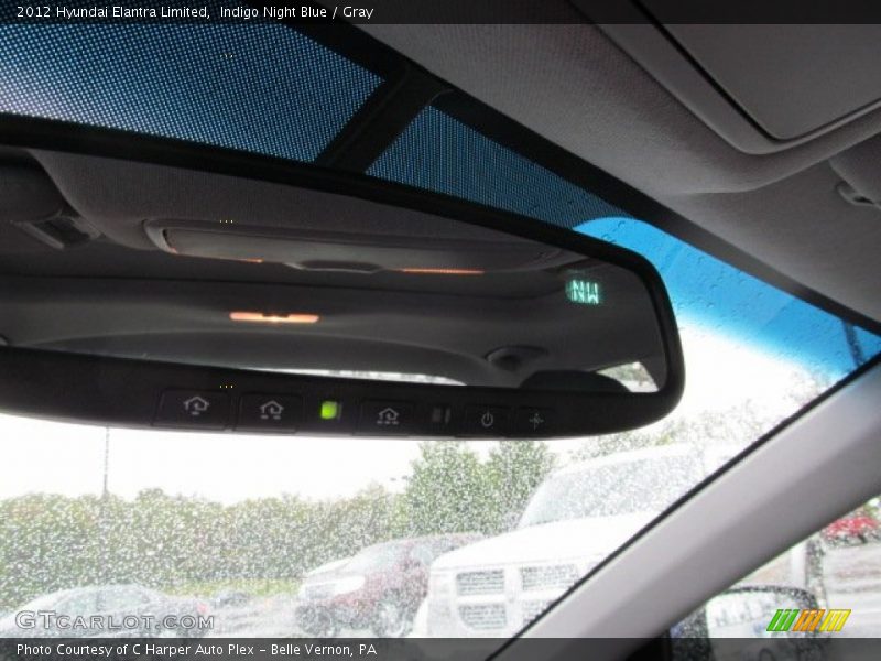 Indigo Night Blue / Gray 2012 Hyundai Elantra Limited