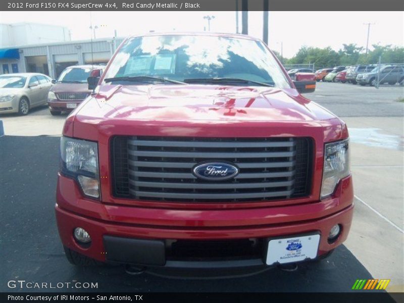 Red Candy Metallic / Black 2012 Ford F150 FX4 SuperCrew 4x4